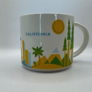 Starbucks You Are Here Mug "California" Discontinued 14oz Coffee Mug
